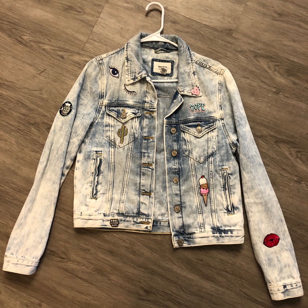 Custom Made Patch Jean Jacket